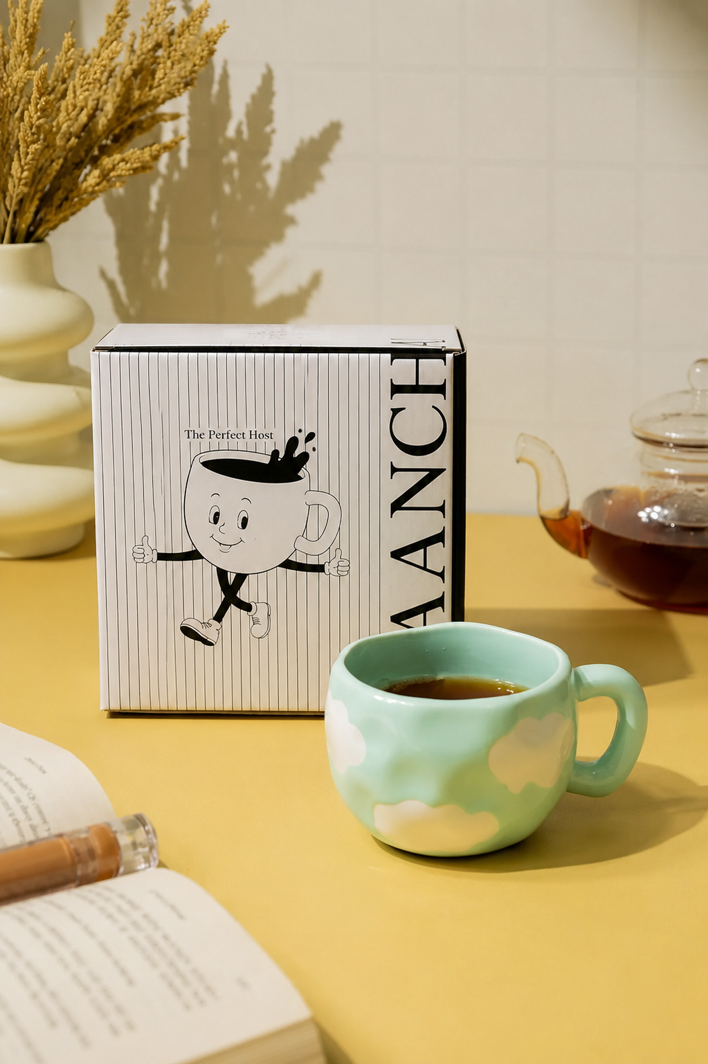 Whimsical Cloud Green Cup 250 ML