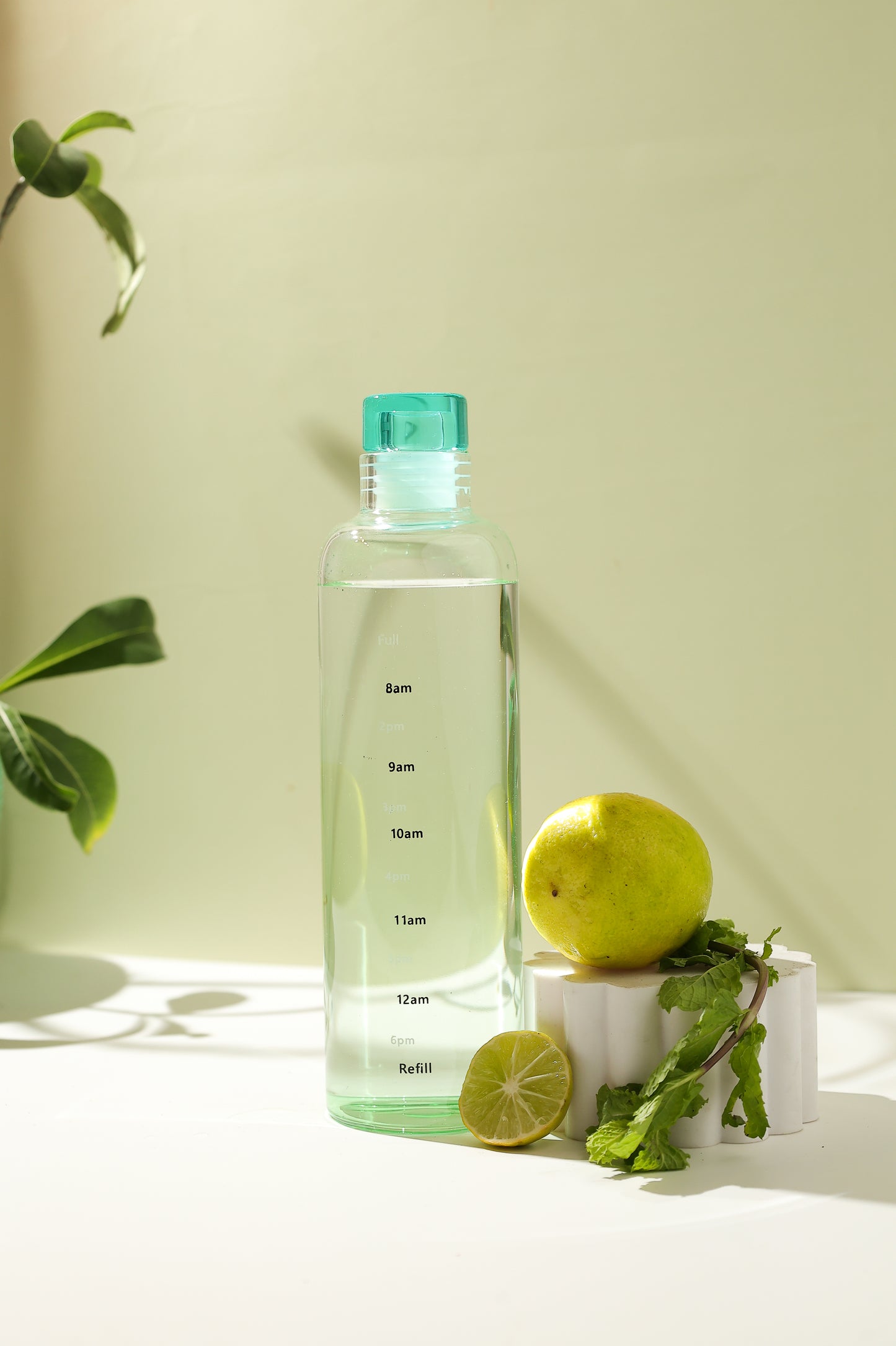 The Tide Glass Water Bottle Green 500 ML