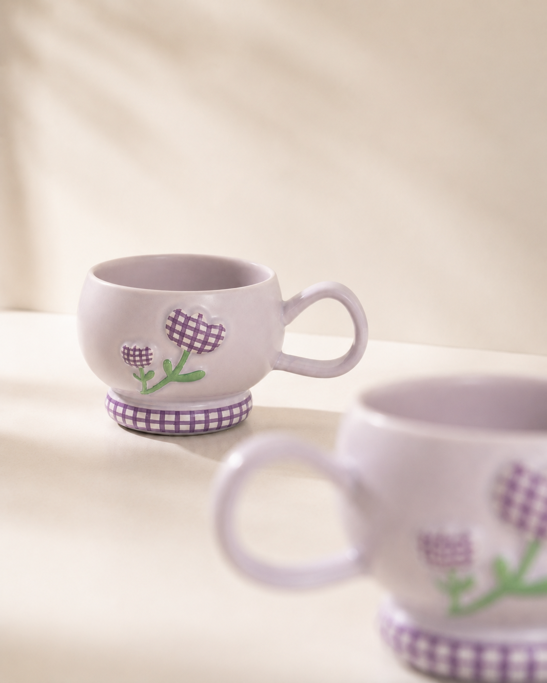 Lilac Picnic Ceramic Mug 350 ML
