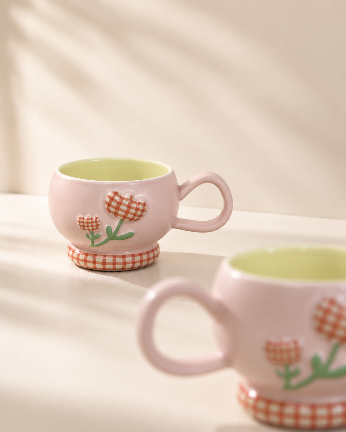 Pink Picnic Ceramic Cup 350 Ml