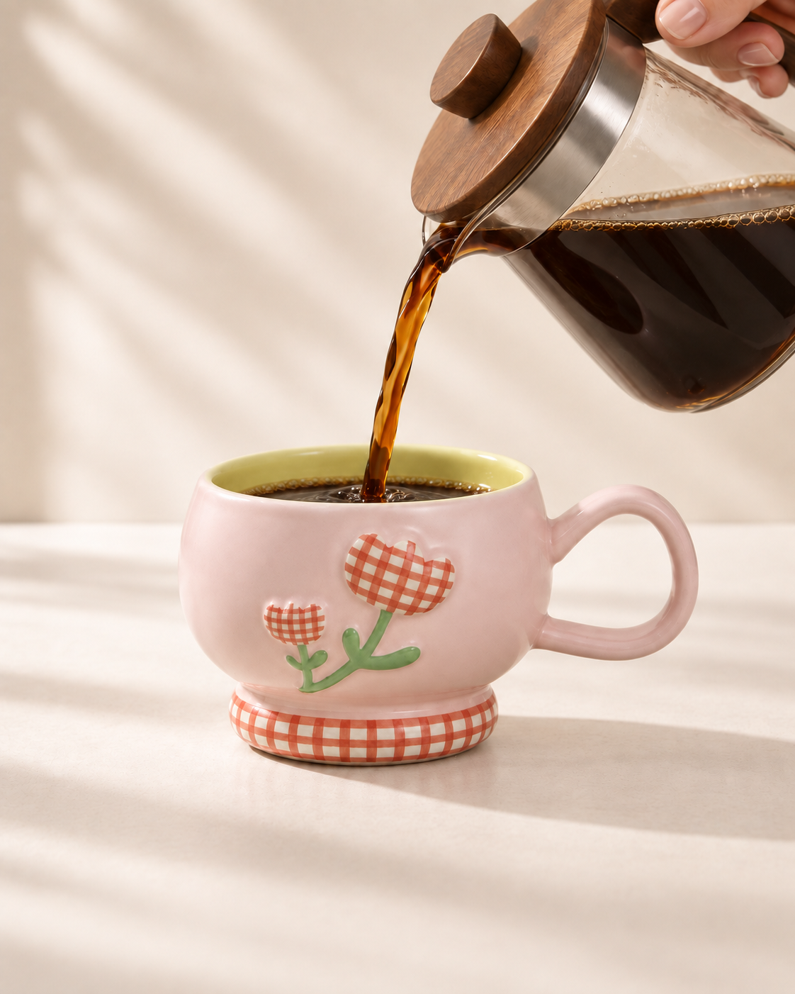 Pink Picnic Ceramic Cup 350 Ml