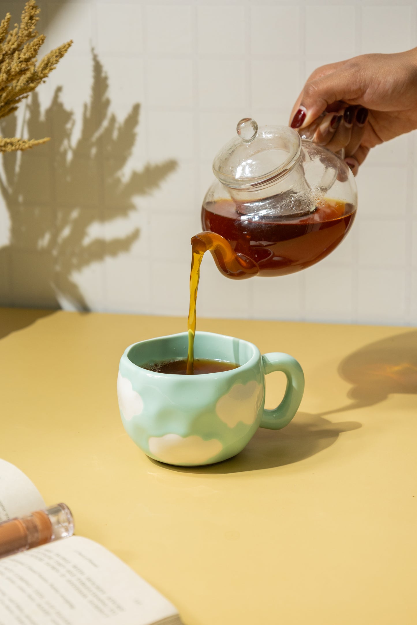 Whimsical Cloud Green Cup 250 ML