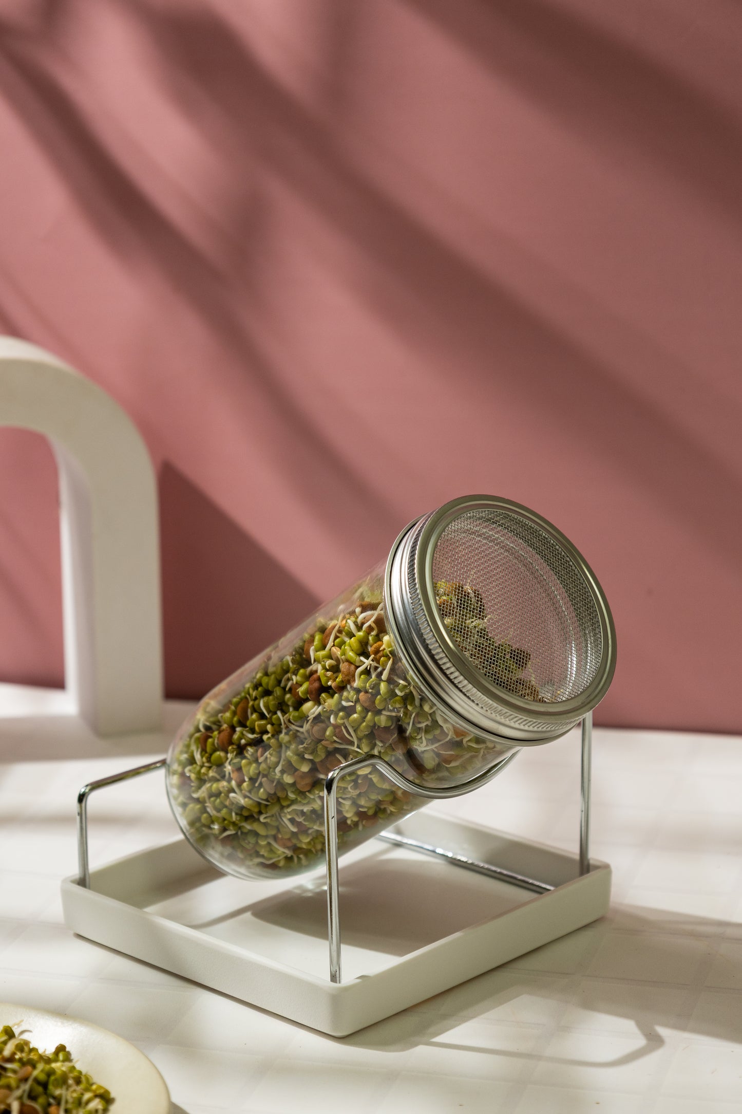 3-in-1 Multi-Purpose Glass Jar with Interchangeable Lids