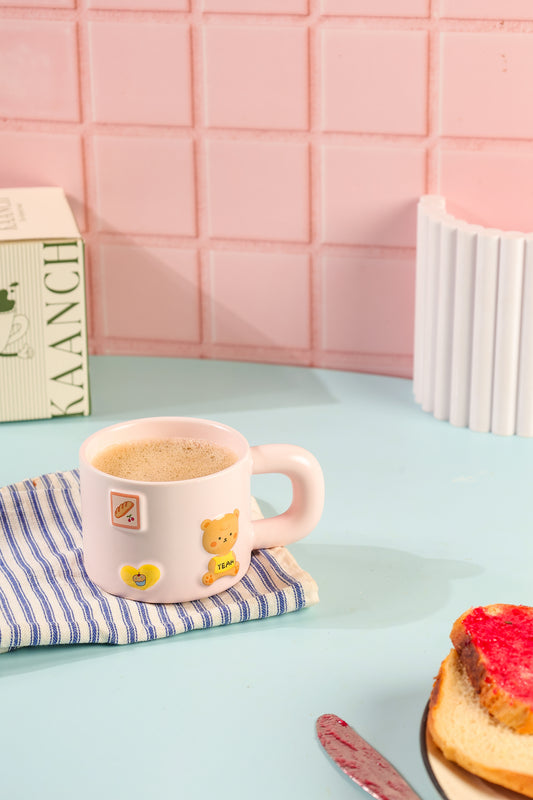 The Teddy Mug Pink 430 ML