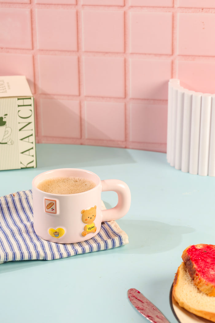 The Teddy Mug Pink 430 ML