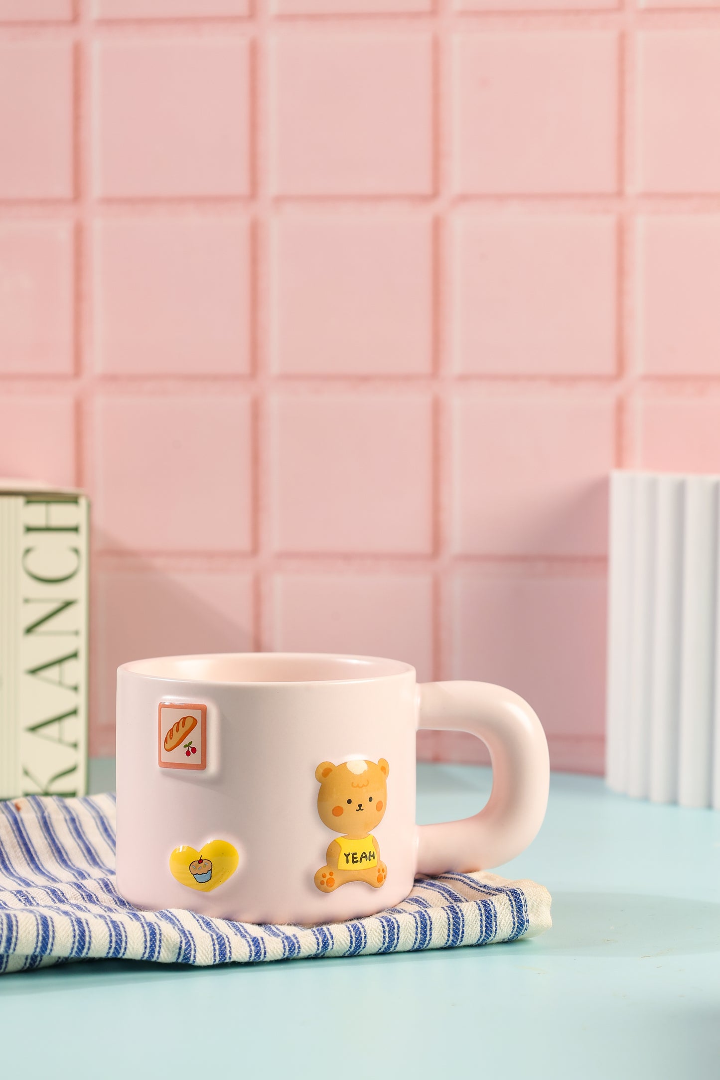 The Teddy Mug Pink 430 ML