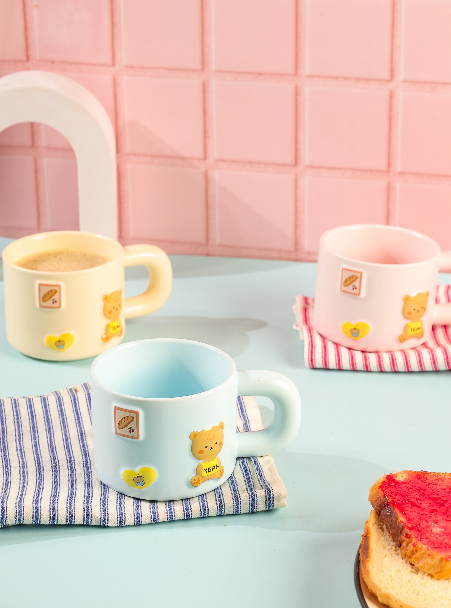 The Teddy Mug Blue 430 ML