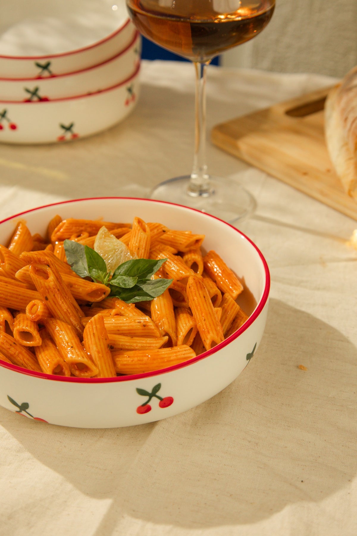 Cerise Pasta Bowl Set Of 4