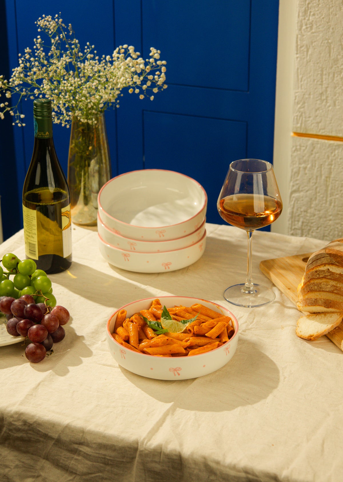 Amélie Bow Pasta Bowl Set