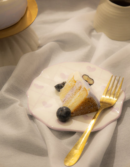 Amour Cake Plate Set of 2