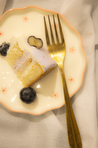 Fleur Cake Plate Set Of 2