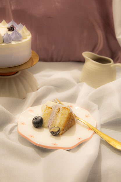 Fleur Cake Plate Set Of 2