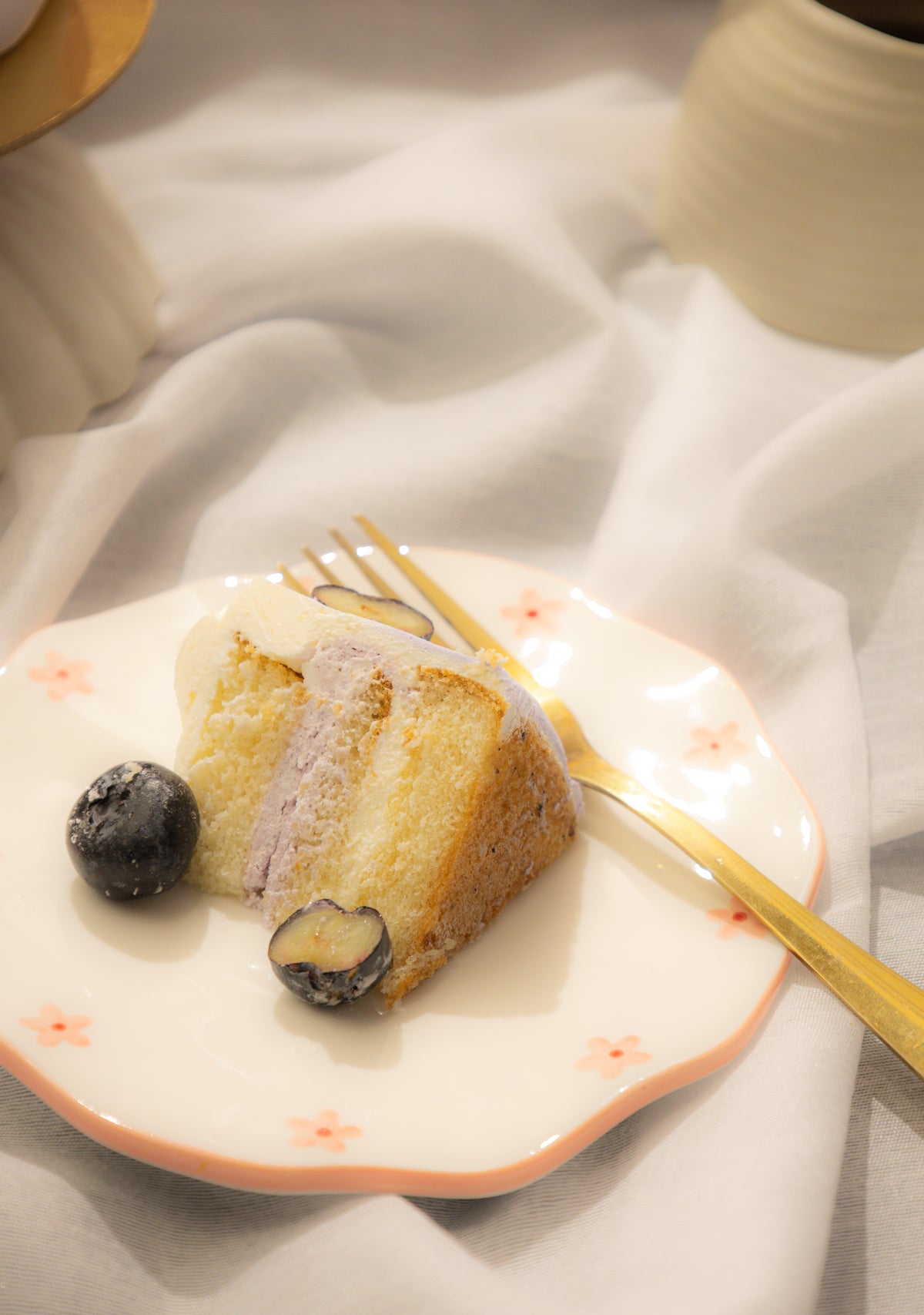 Fleur Cake Plate Set Of 2