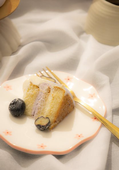 Fleur Cake Plate Set Of 2
