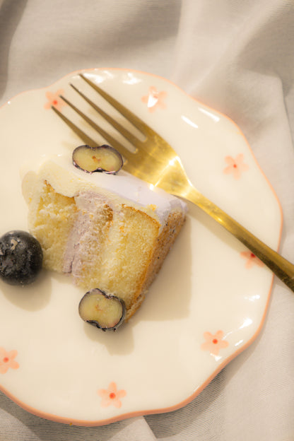 Fleur Cake Plate Set Of 2