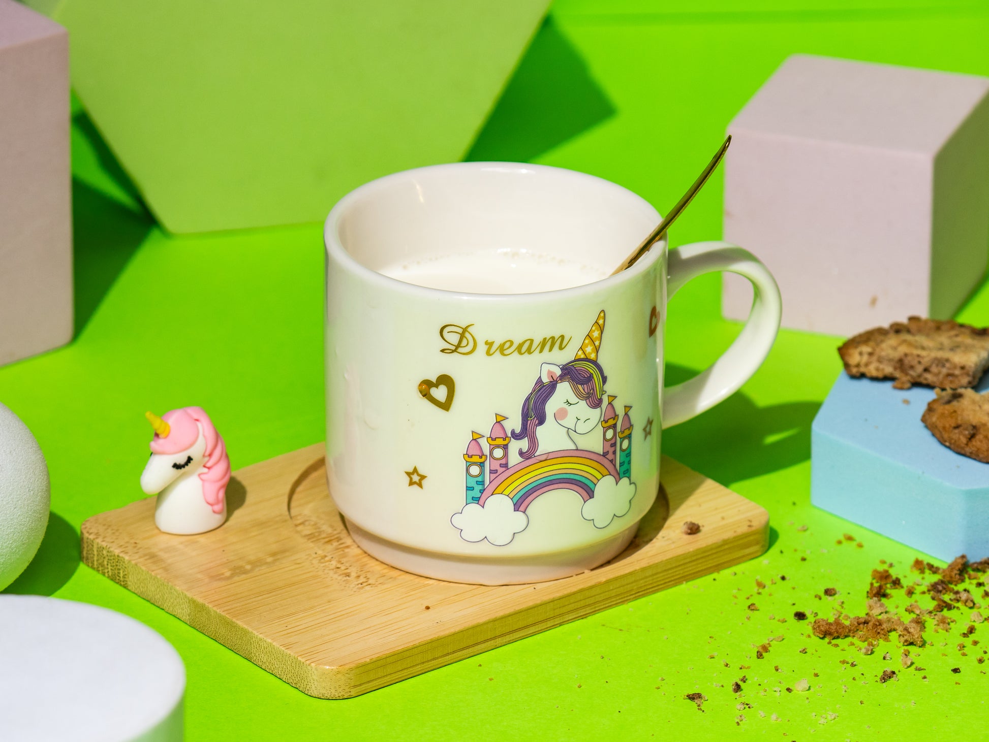 Unicorn Ceramic Cup for Kids - 200 ml - Kaanch