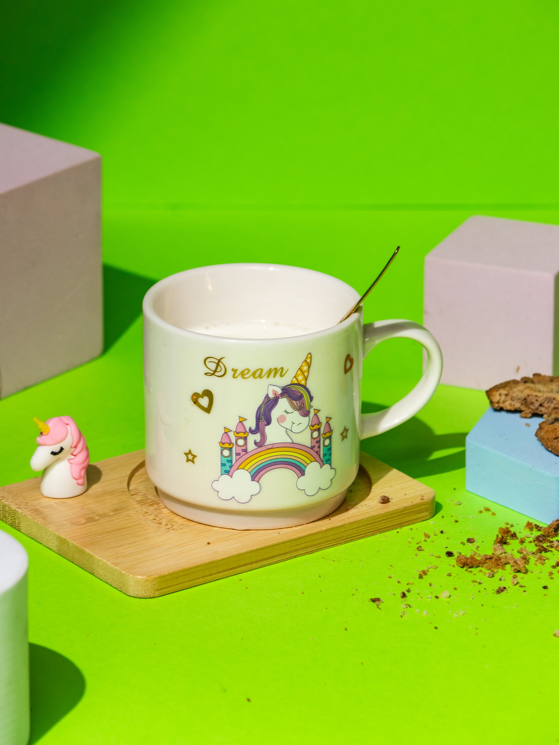 Unicorn Ceramic Cup for Kids - 200 ml - Kaanch