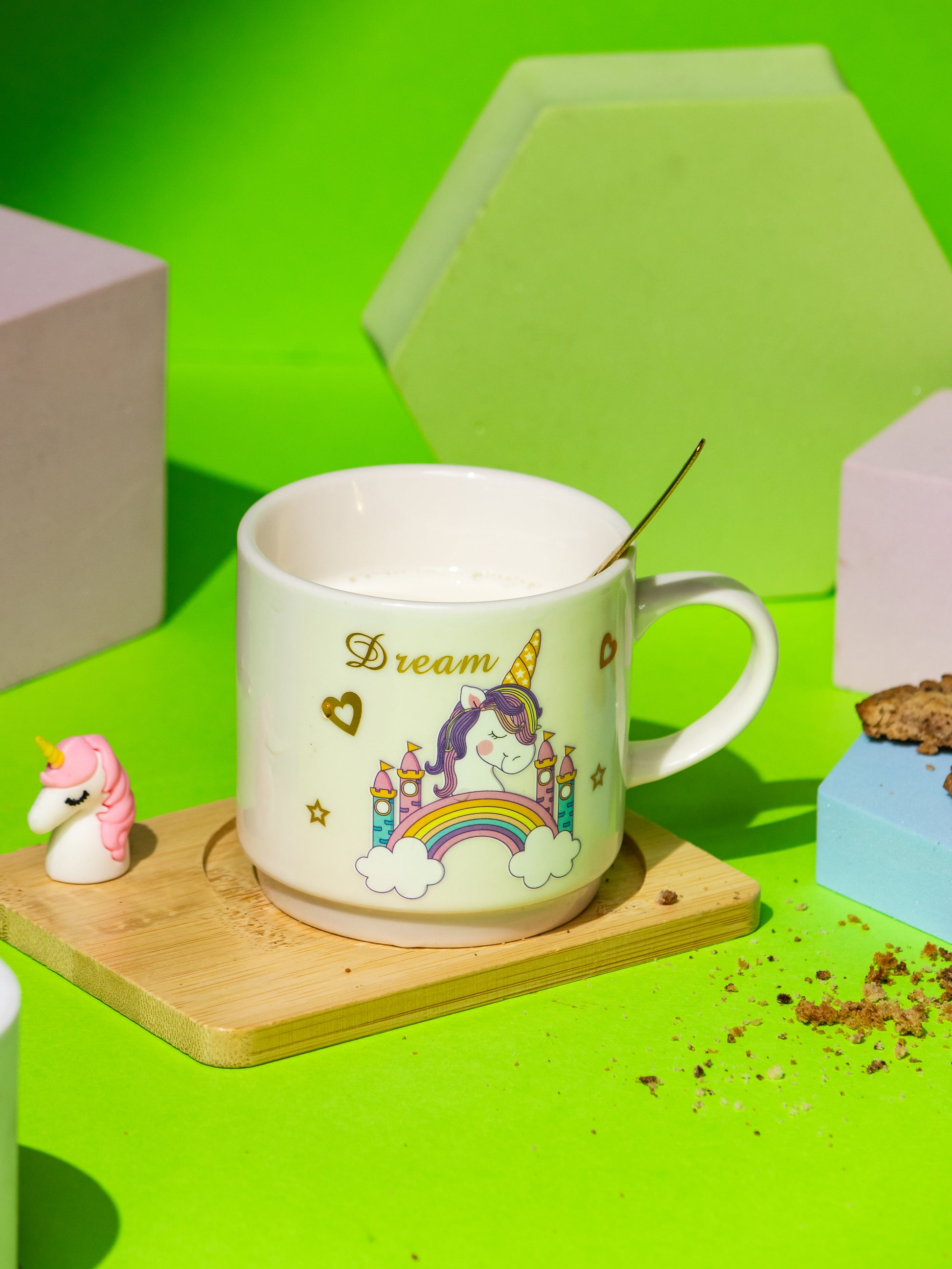 Unicorn Ceramic Cup for Kids - 200 ml - Kaanch